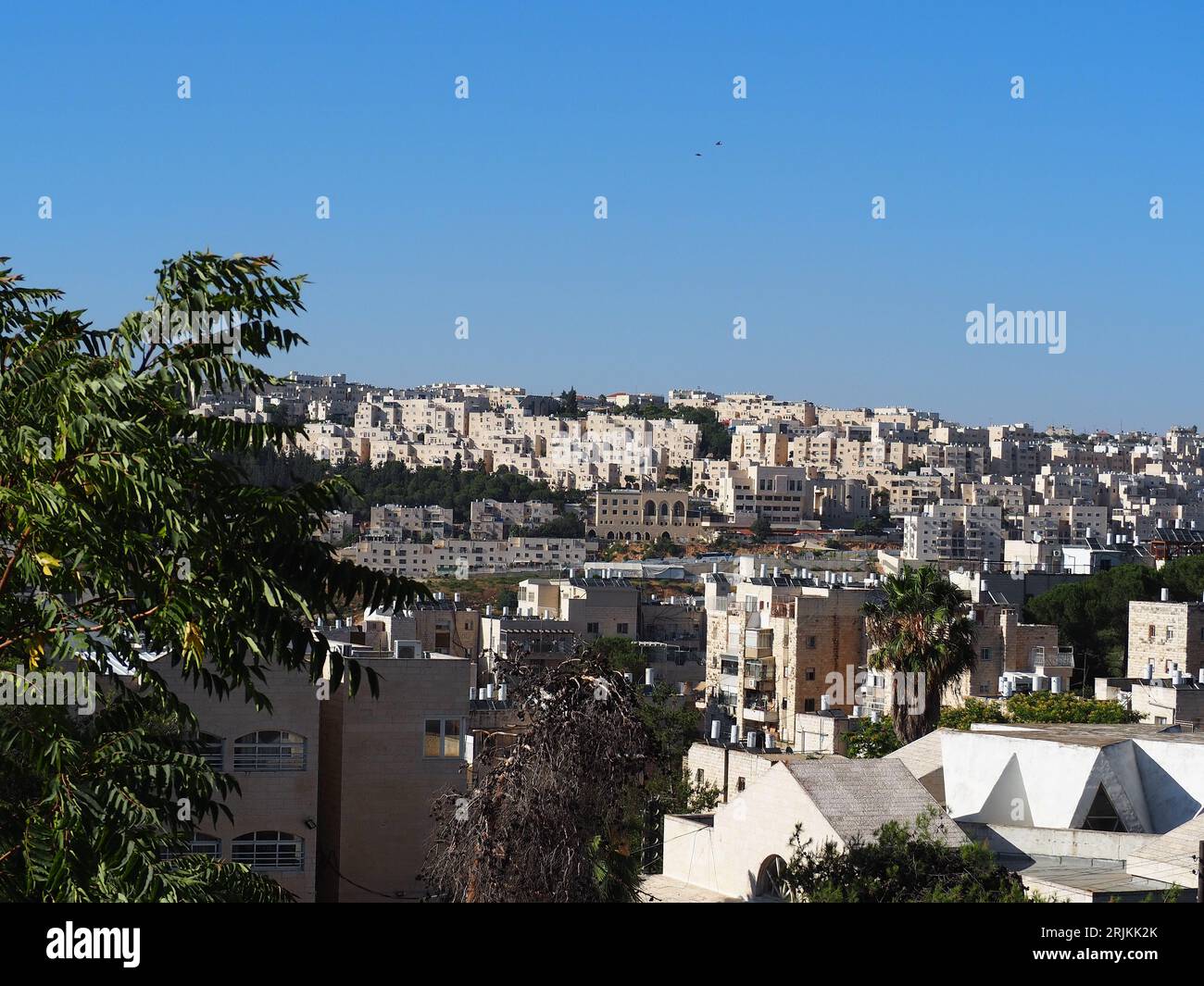 Overlooking the center of Jerusalem Stock Photo