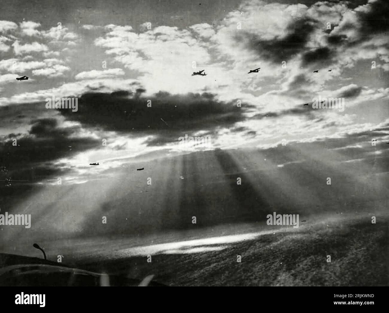 World War II FRANCE. Invasion of Normandy 1944, RAF Gliders and Tow