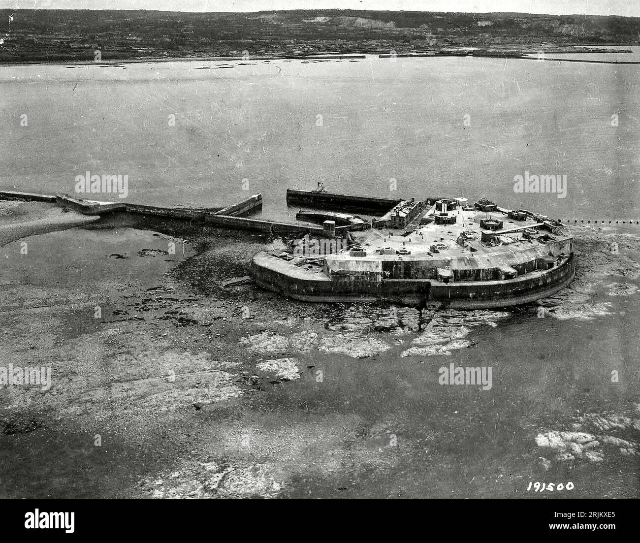 World War II FRANCE. Invasion of Normandy 1944, Aerial view of