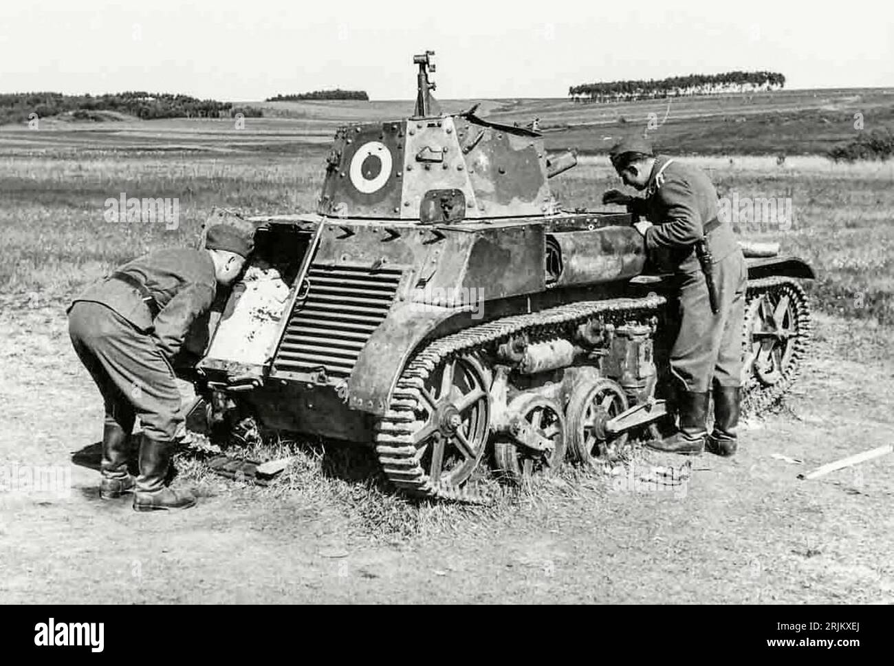 World War II - FRANCE. Tanks, AMR 33, Abandoned AMR 33. FRANCE produced ...