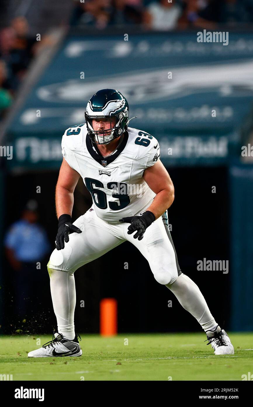 Philadelphia Eagles offensive tackle Jack Driscoll (63) in action against  the Cleveland Browns during an NFL pre-season football game, Thursday, Aug.  17, 2023, in Philadelphia. (AP Photo/Rich Schultz Stock Photo - Alamy