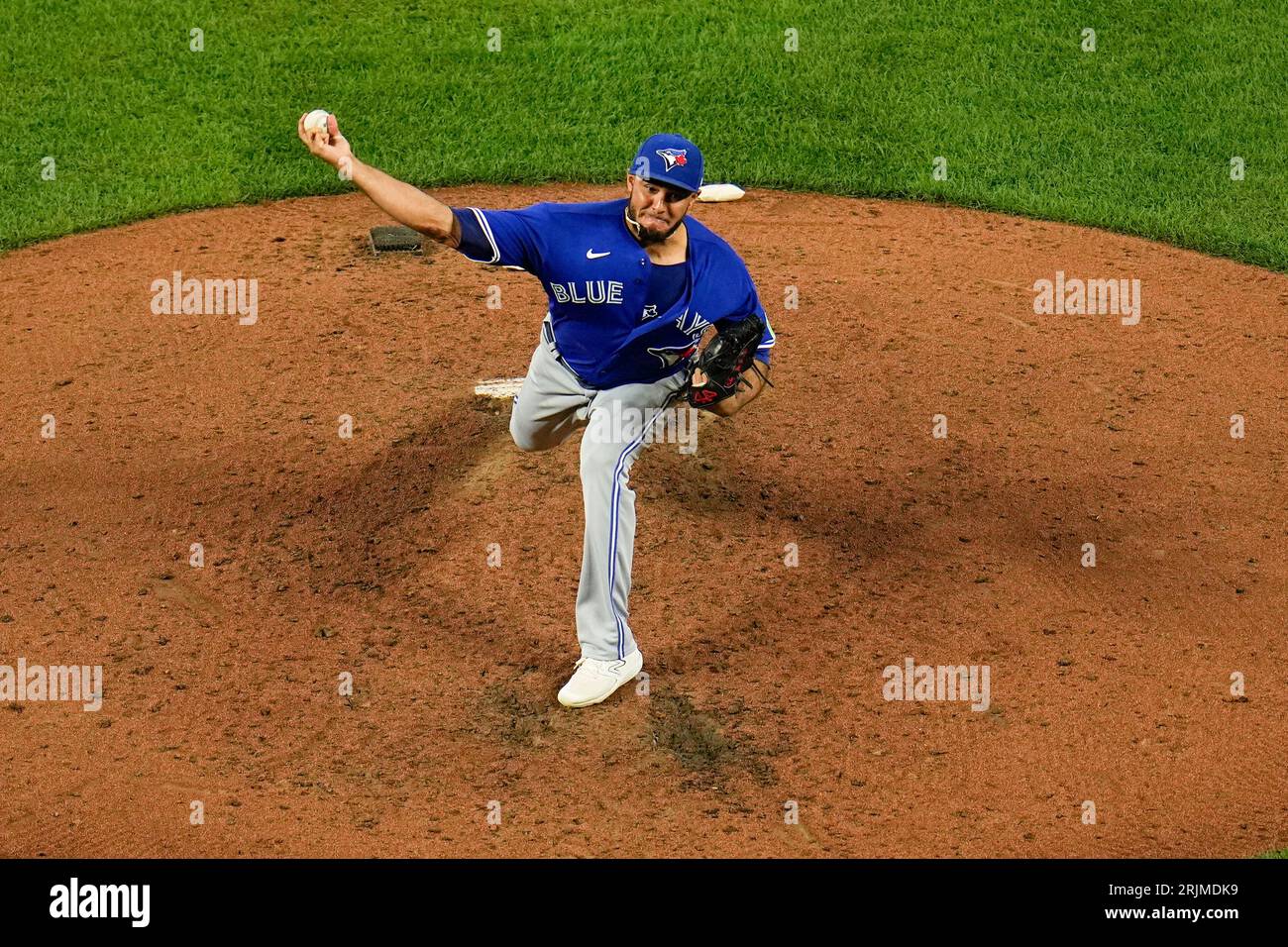 Toronto Blue Jays relief pitcher Yimi Garcia throws to the Baltimore ...