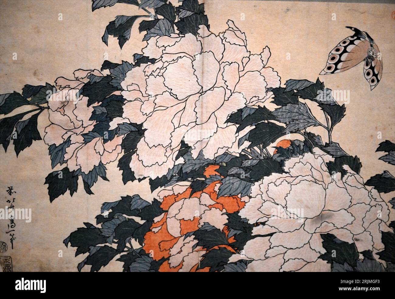 Woodblock print by Katsushika Hokusai,Tokyo National Museum, Hyokeikan