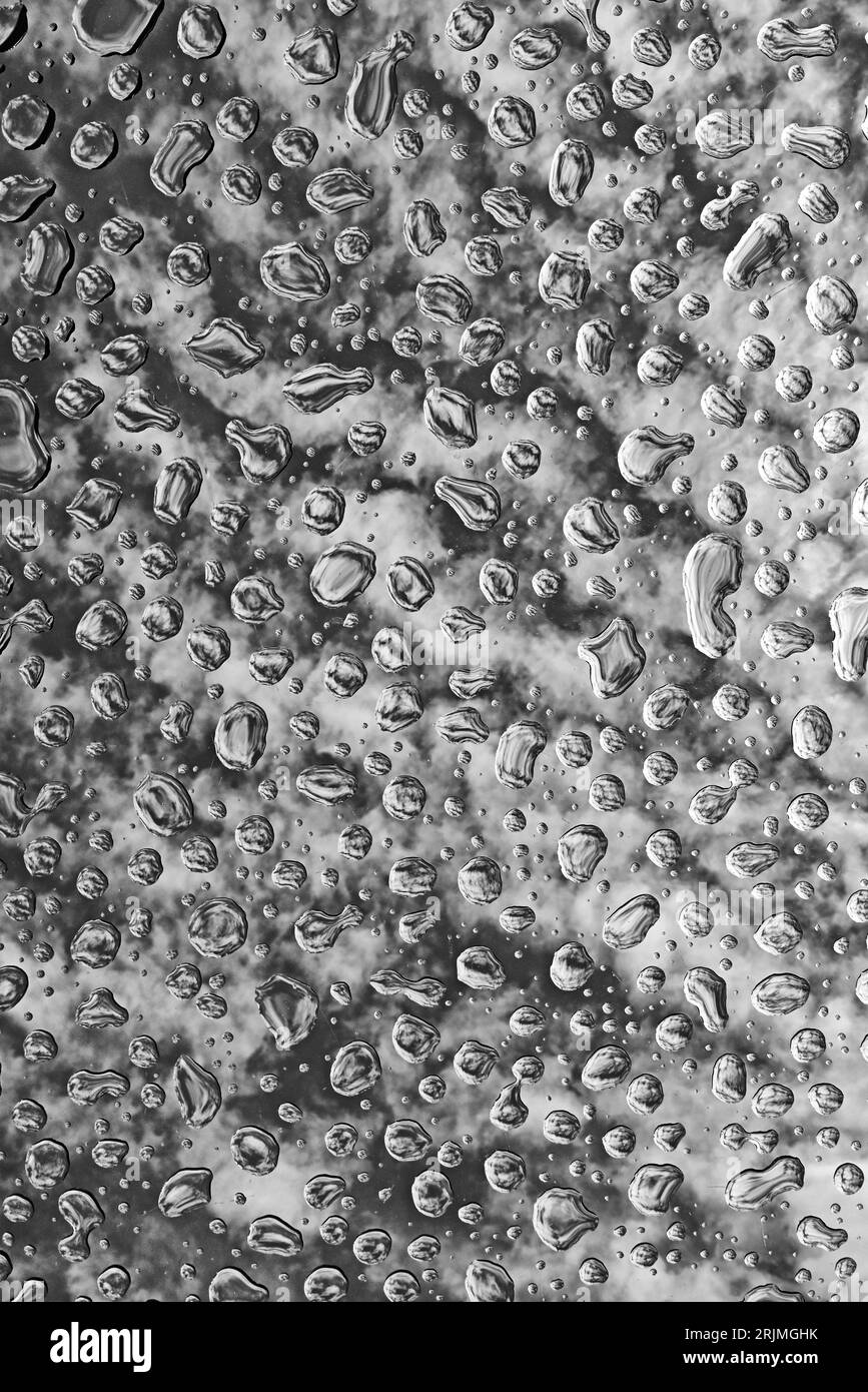 Water Droplet Abstract on glass Stock Photo Alamy