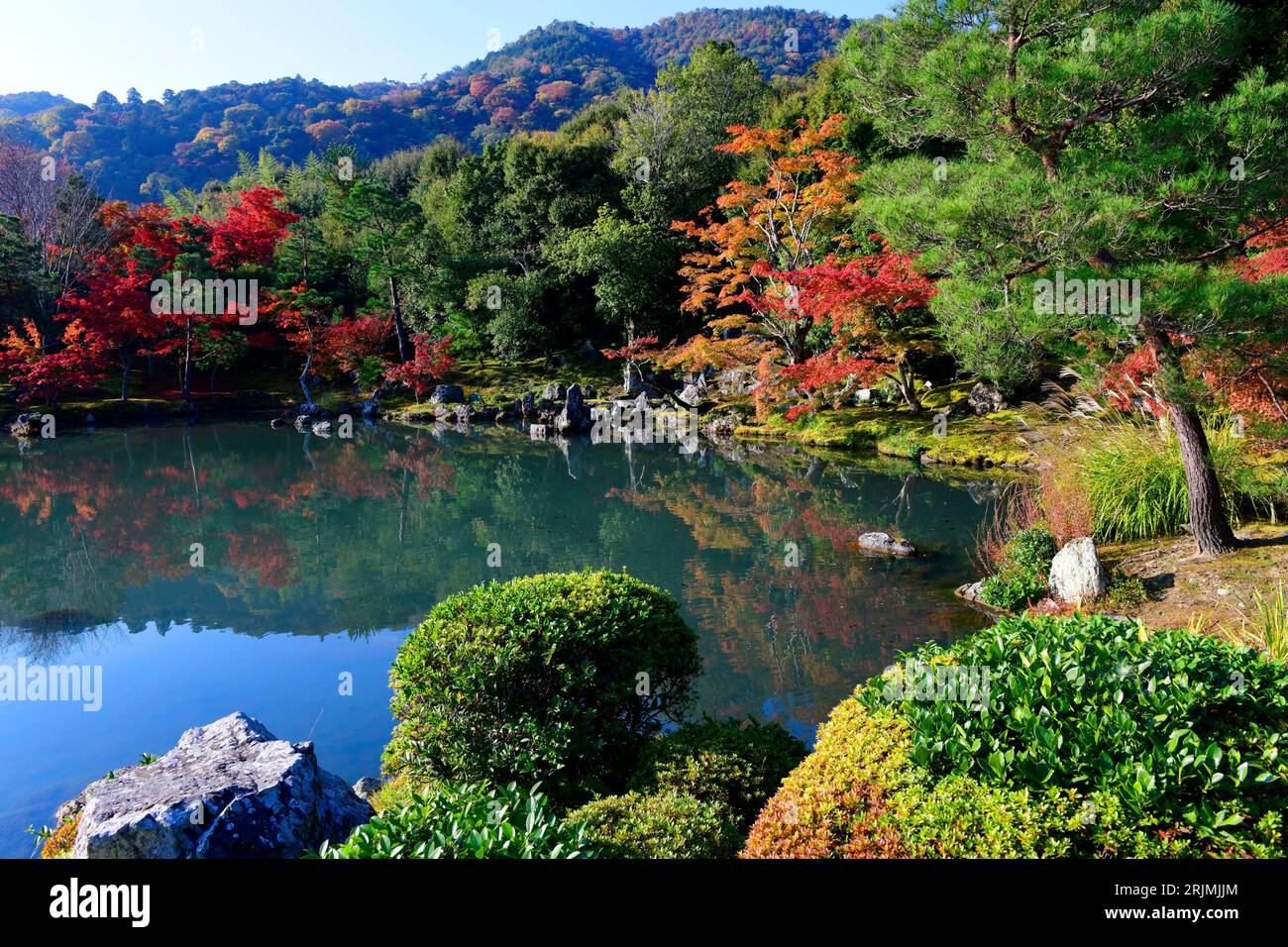 Japan,Honshu island,Kansai region,Kyoto,Arashiyama,Tenryuji temple ...