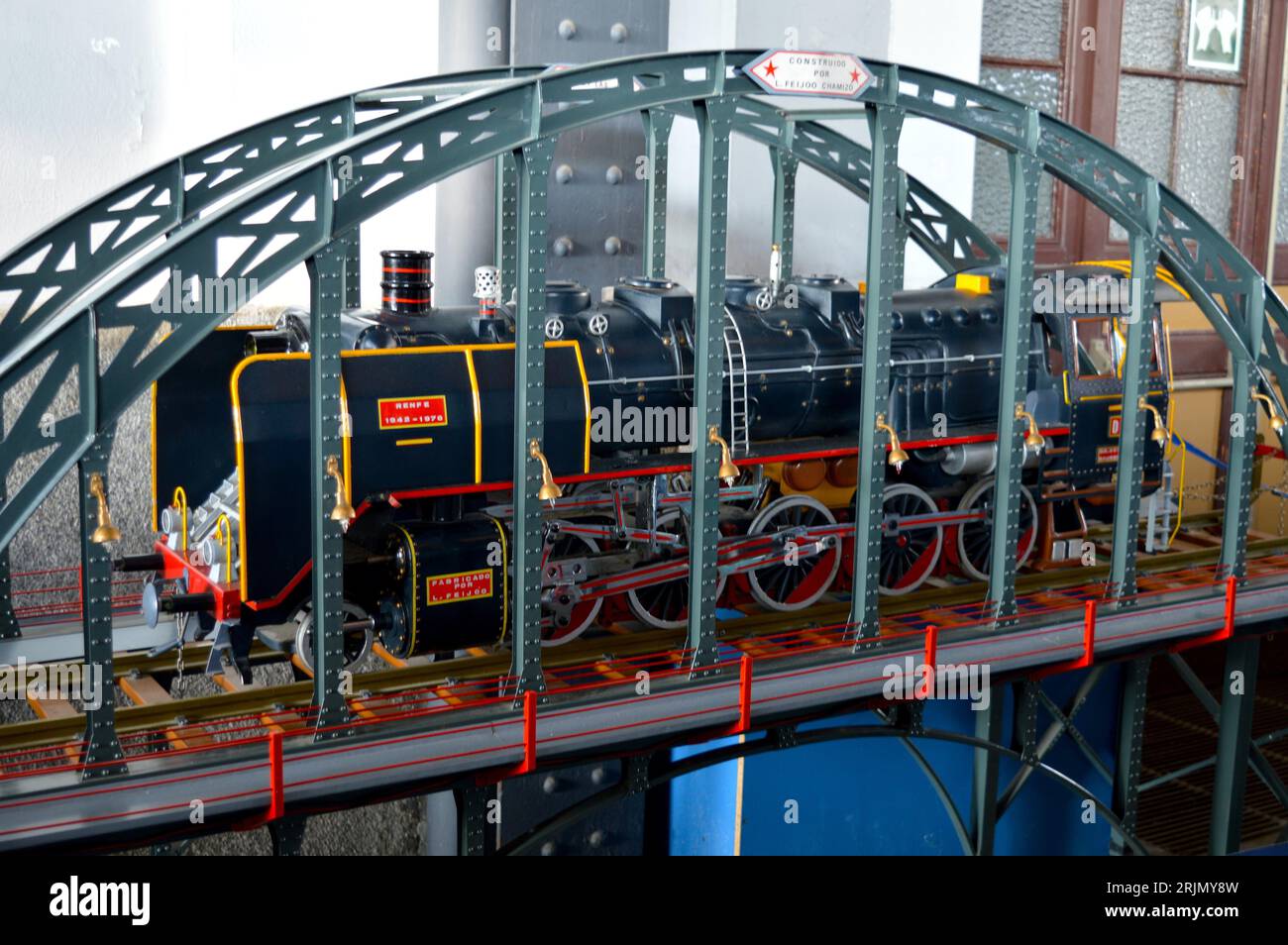 old train model. A model train is a miniature symbolic representation