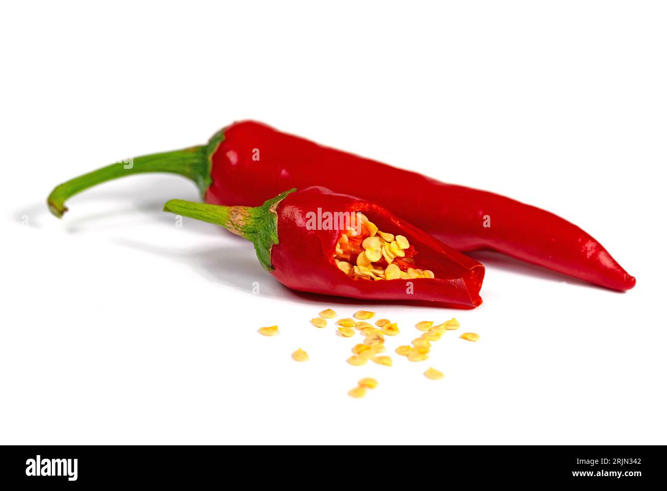 Spanish pepper seeds, Capsicum annuum Stock Photo Alamy