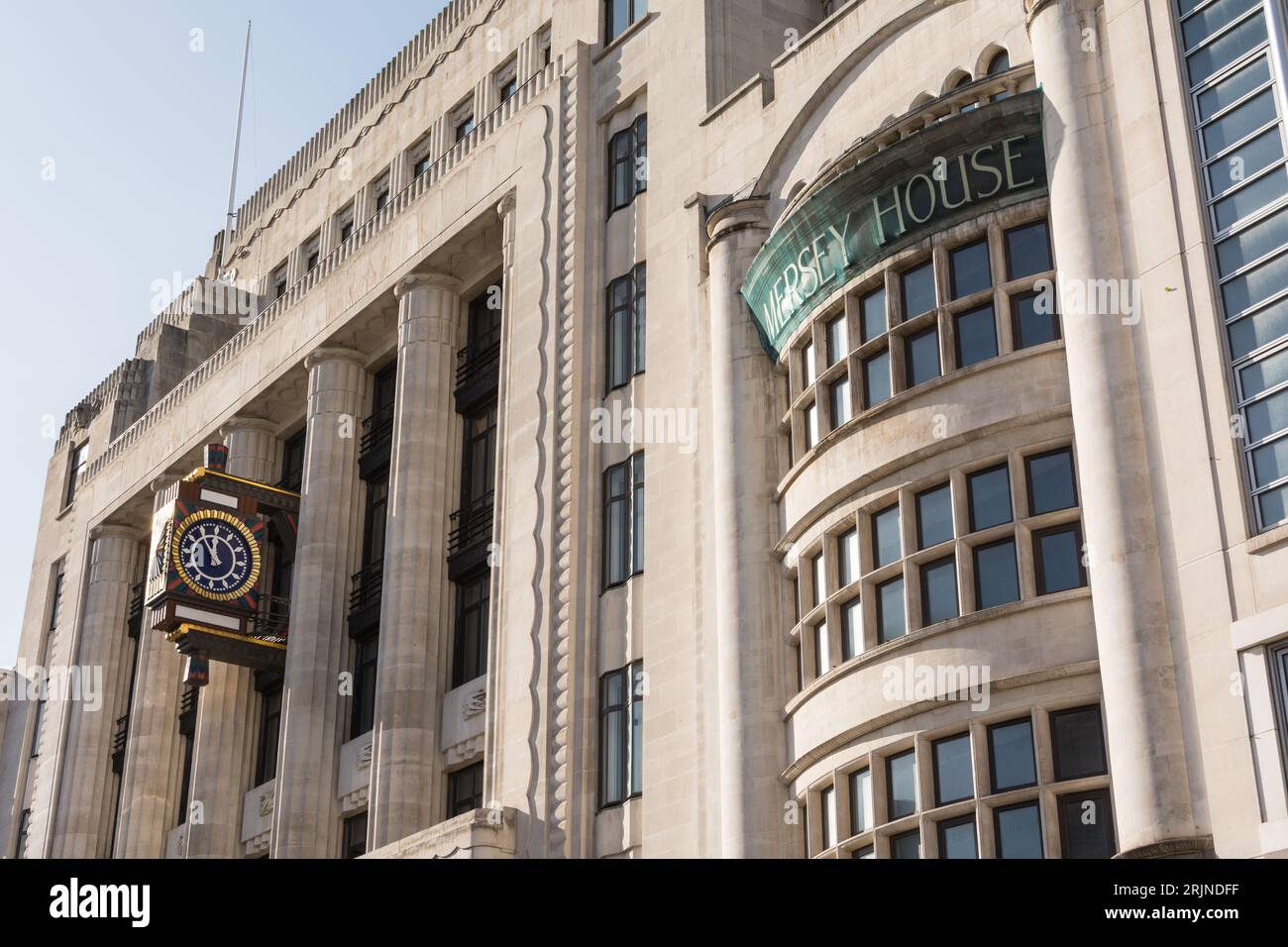 The ornamental clock on Peterborough House, the old Daily Telegraph