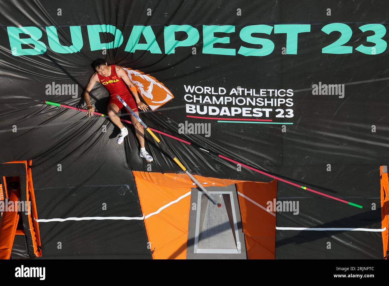Budapest. 23rd Aug, 2023. Zhong Tao of China competes during the Men's ...