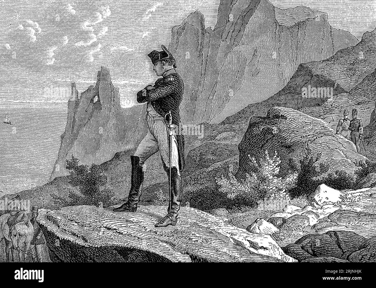 NAPOLEON BONAPARTE (1769-1821) in exile on St. Helena Stock Photo - Alamy