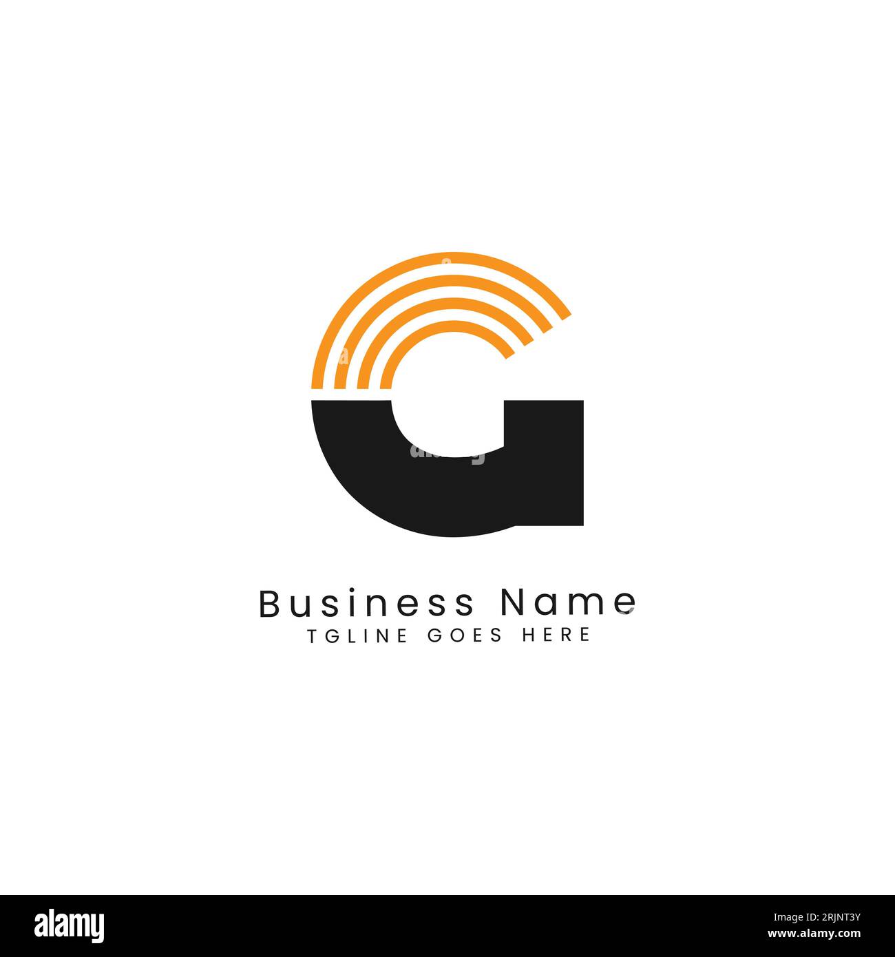 G Letter Stock Illustration with Geometric Lines Vector Logo. Alphabet G in Half Solid Half Lines Style Stock Vector