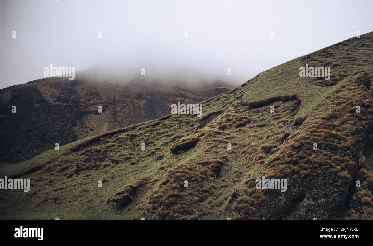 A breathtaking view of a majestic mountain with lush vegetation Stock ...
