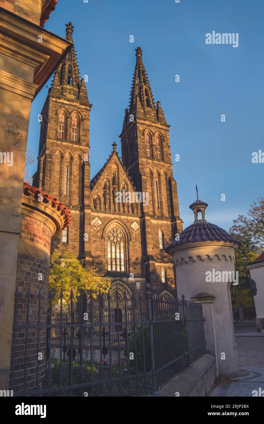 Basilica of the Holy Apostles Peter and Paul in Vysehrad, Prague, Czech