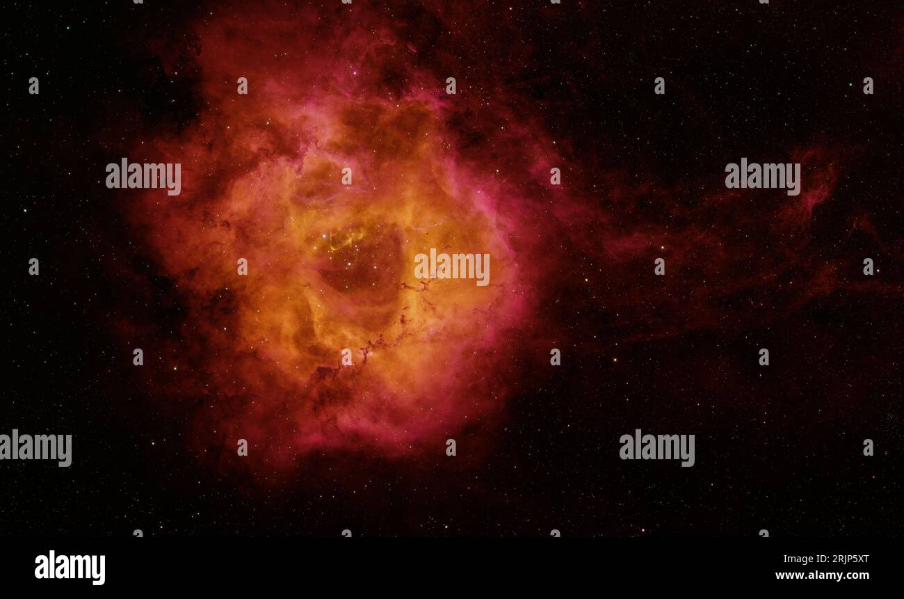 A majestic view of a large red object illuminated against a backdrop of ...