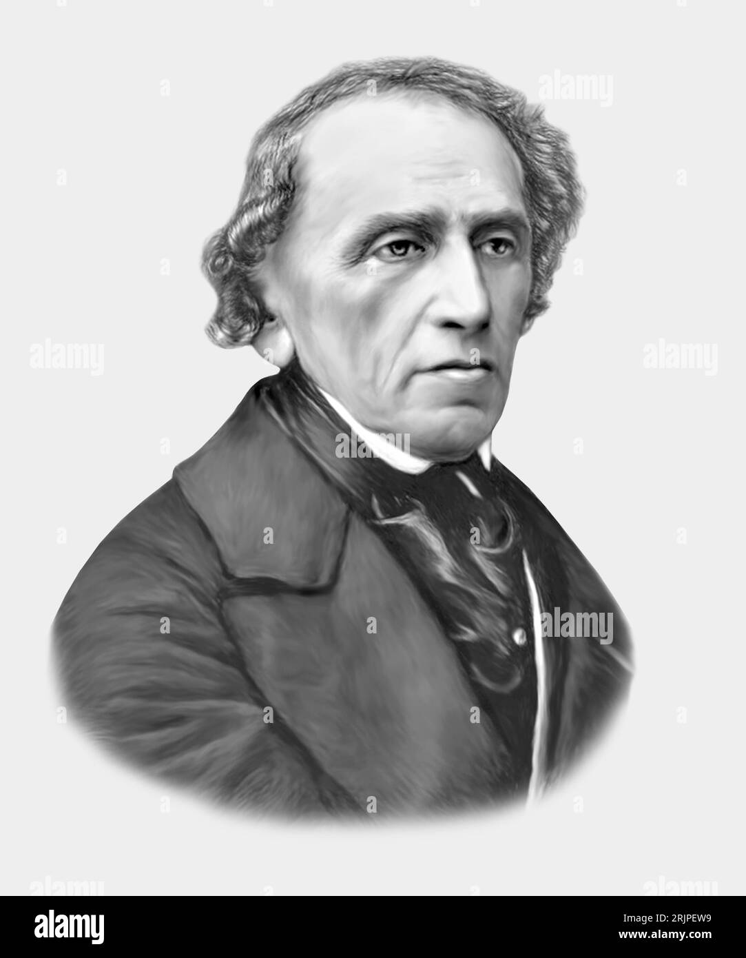 Giacomo Meyerbeer 1791-1864 German Composer Stock Photo