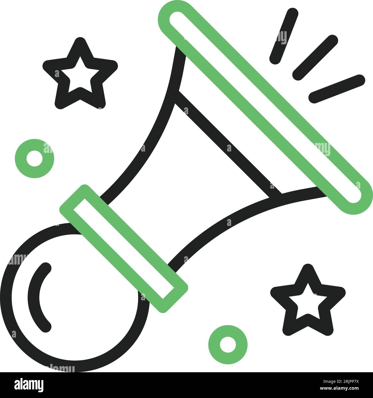Air Horn Icon image. Suitable for mobile application. Stock Vector