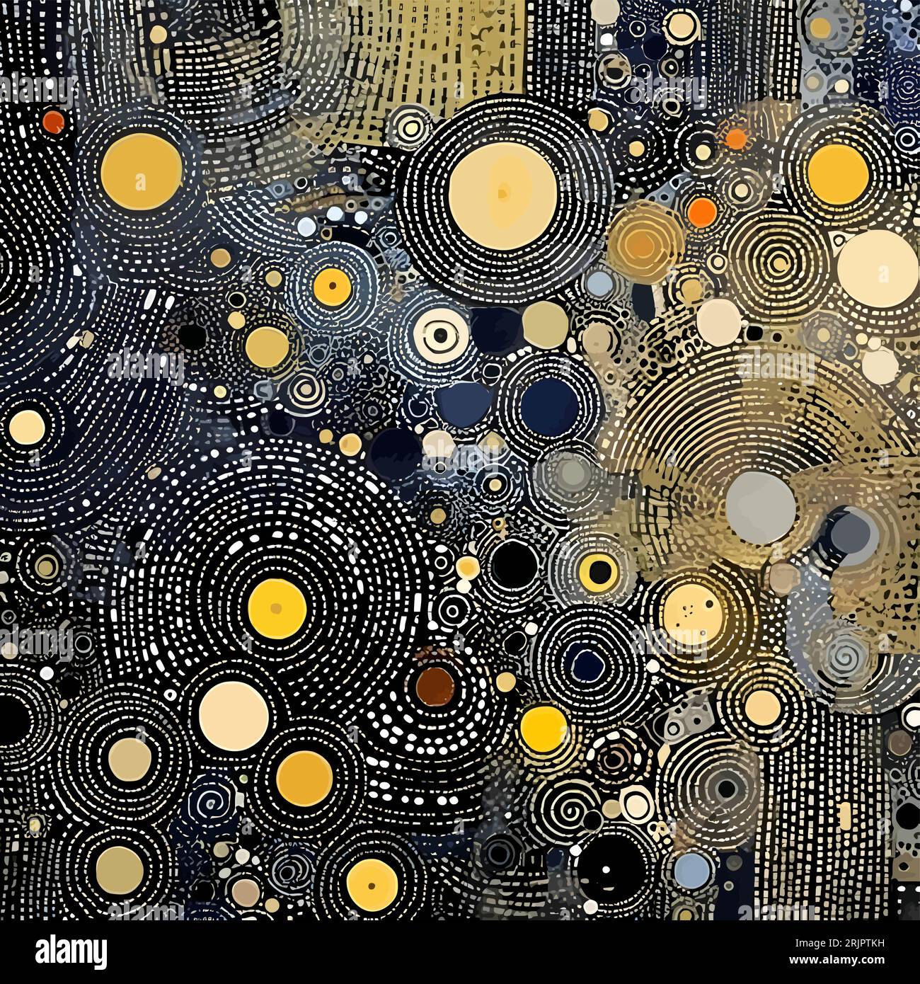 A colorful mosaic arrangement forms an engaging and visually