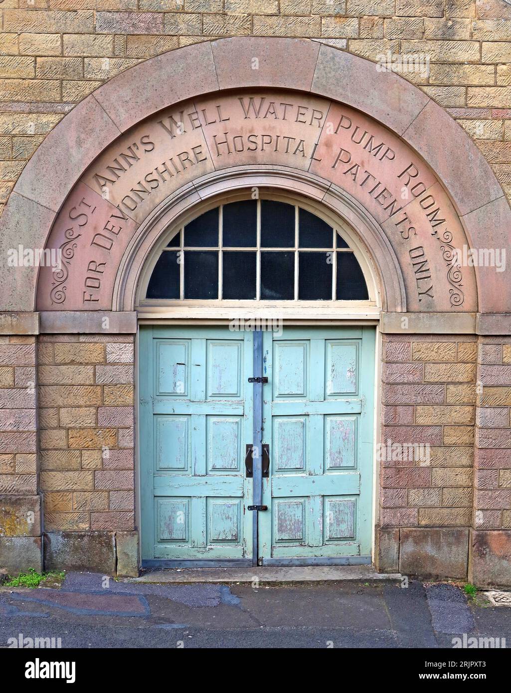 St Anns Well, pump room , George St, Buxton, High Peak, Derbyshire, England, UK, SK17 6AY Stock Photo