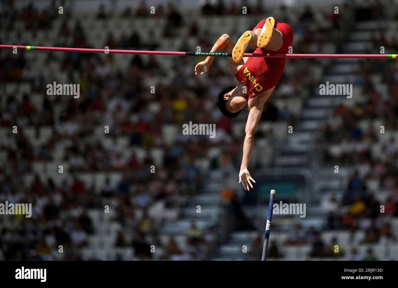 Budapest. 23rd Aug, 2023. Zhong Tao of China competes during the Men's ...