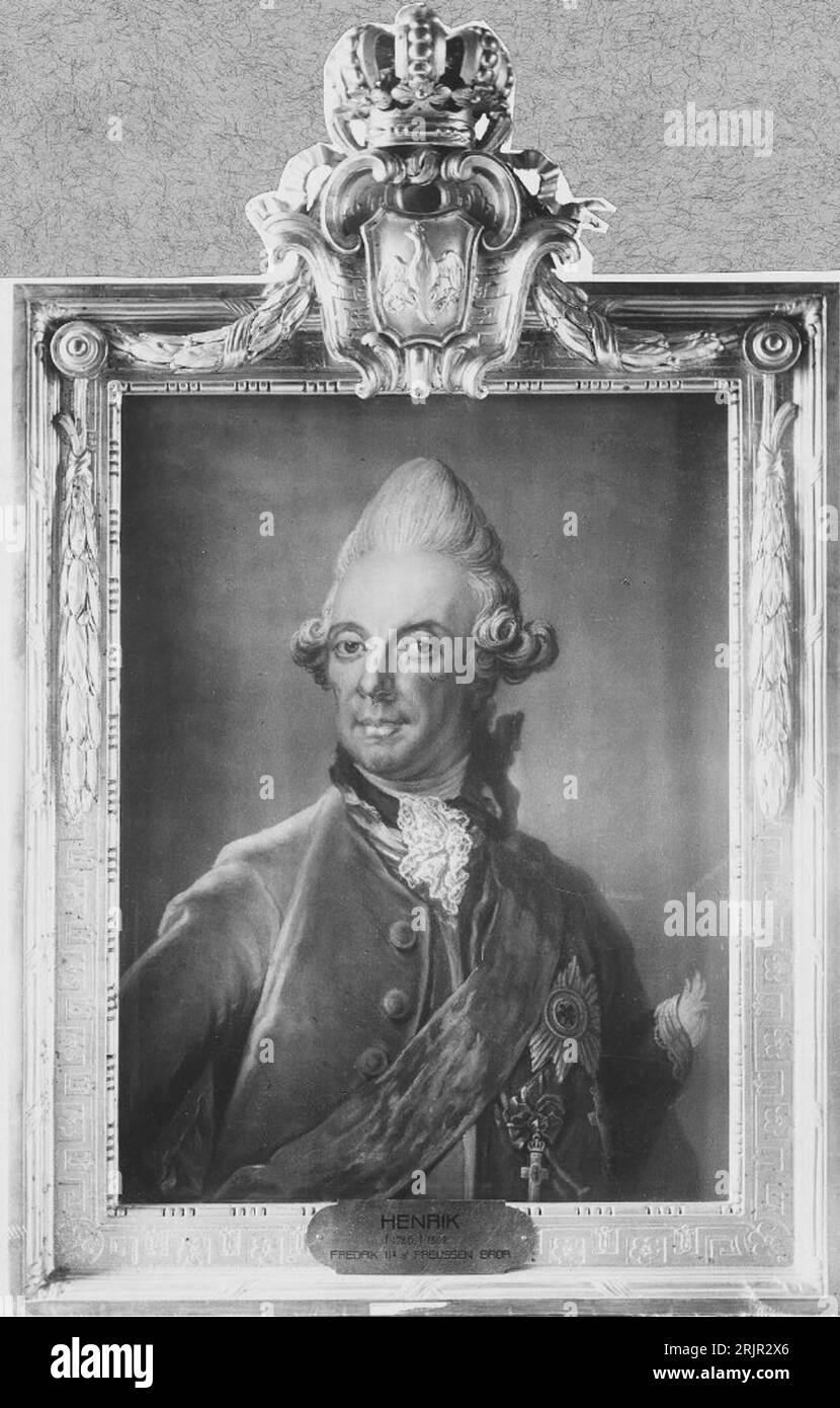 Henrik, 1726-1802, prins av Preussen by Gustaf Lundberg Stock Photo
