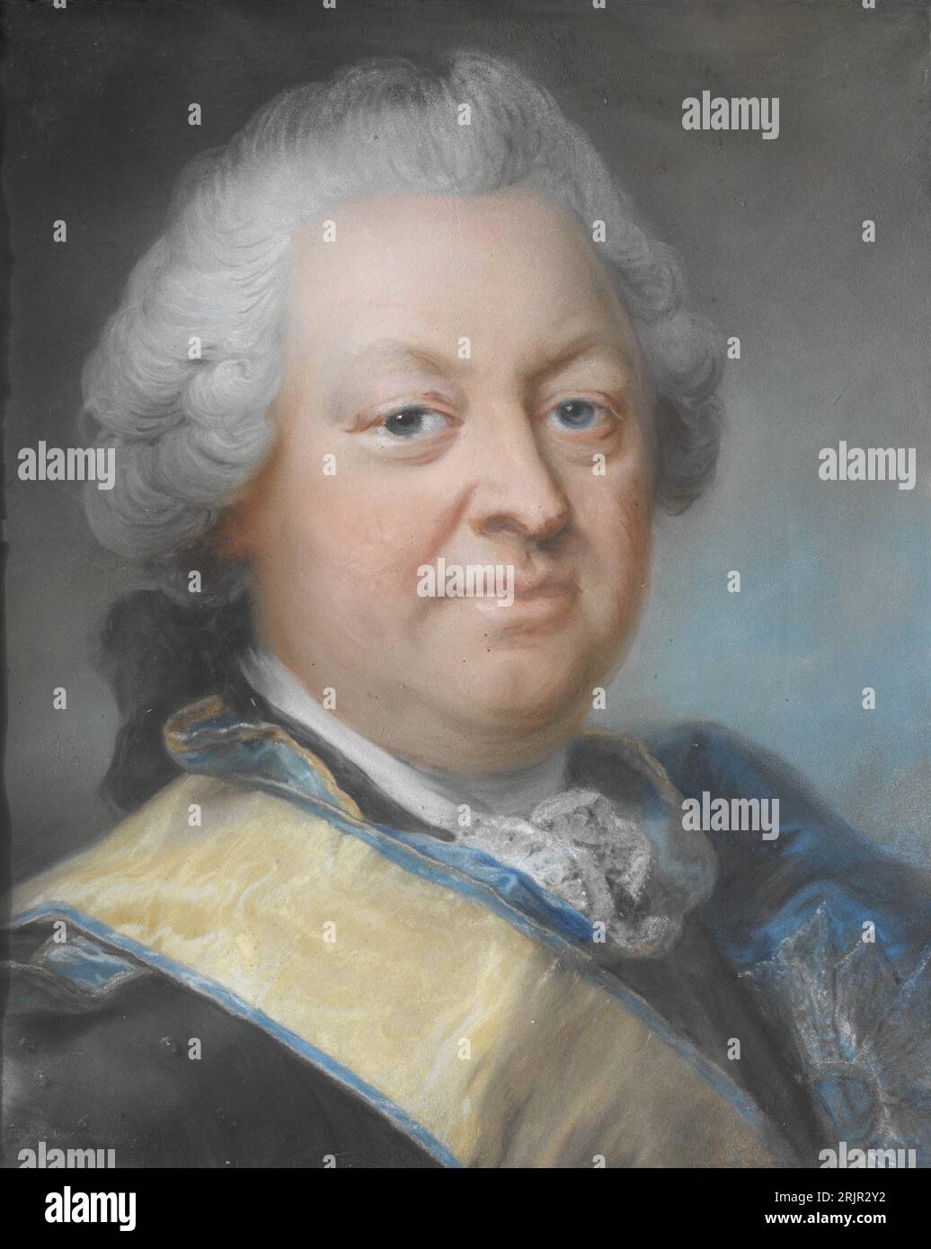 Volter Reinhold Stackelberg (1705-1801), count, general Unknown date by Gustaf Lundberg Stock Photo