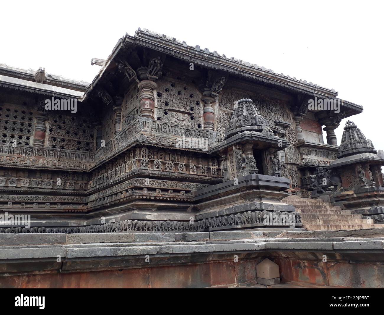 The Chennakeshava Temple in the town of Belur, Karnataka Stock Photo