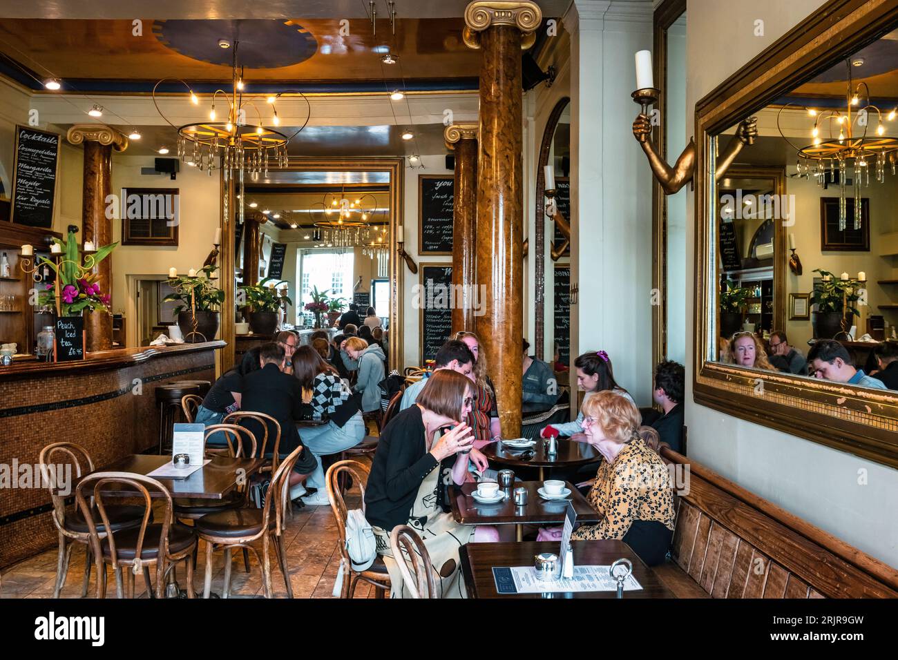 The Grand Cafe, a historic coffee house, in Oxford, England, UK Stock Photo