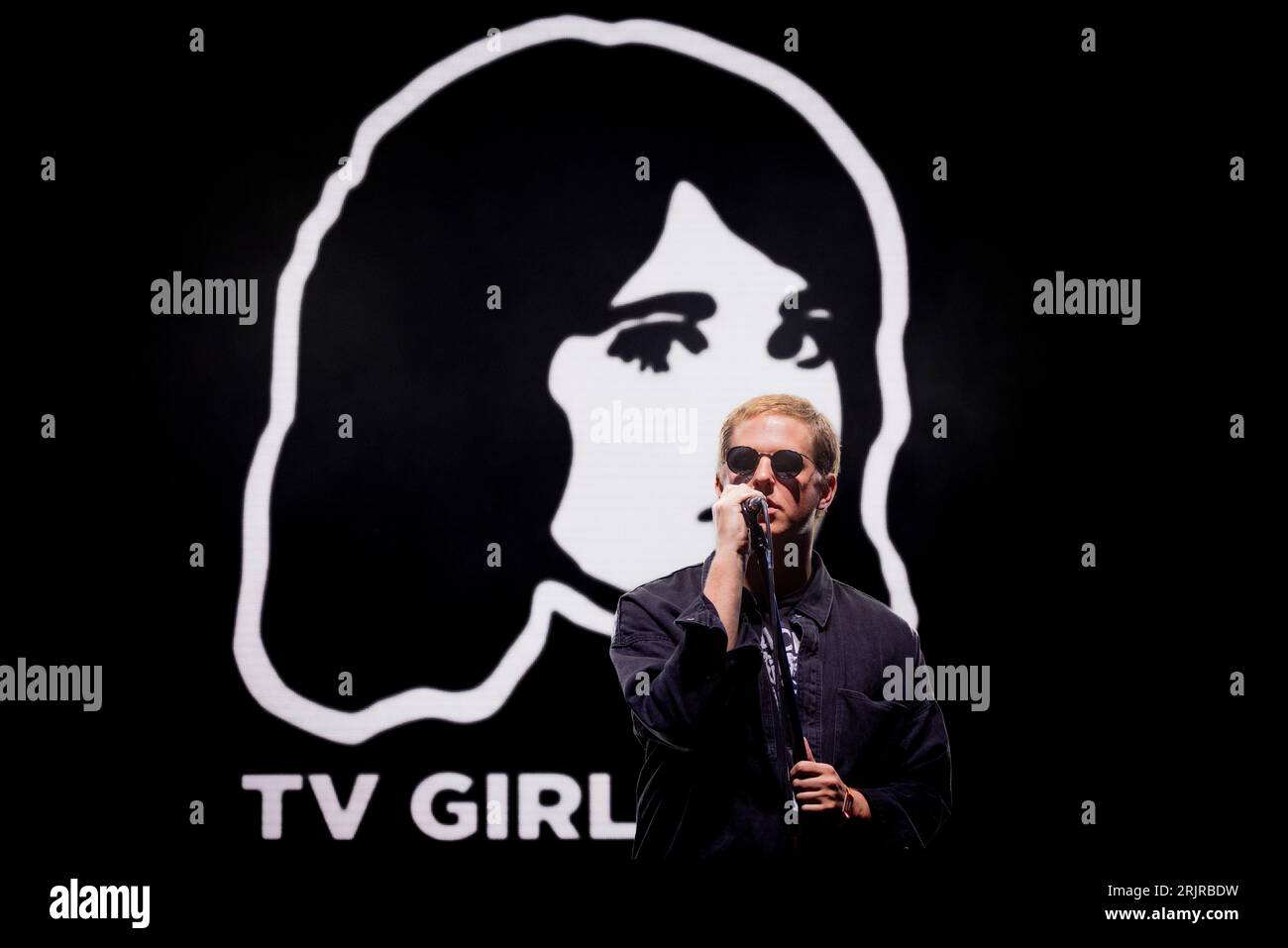 Hungary 12 August 2023 TV Girl band live at Sziget Festival Budapest