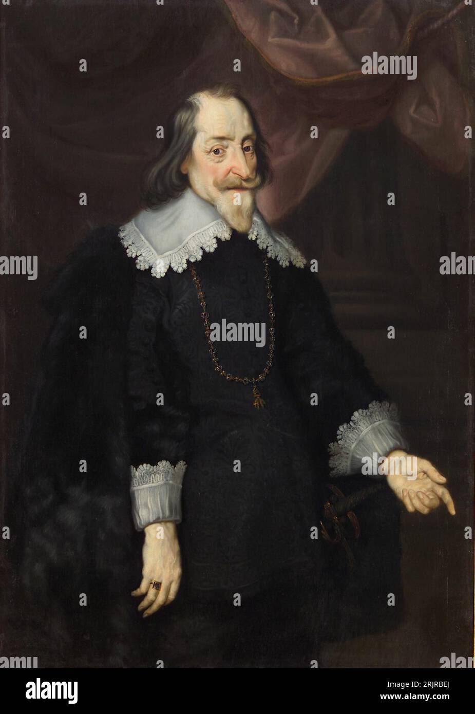 Portrait of Maximilian I, Elector of Bavaria 1643 by Joachim von Sandrart Stock Photo