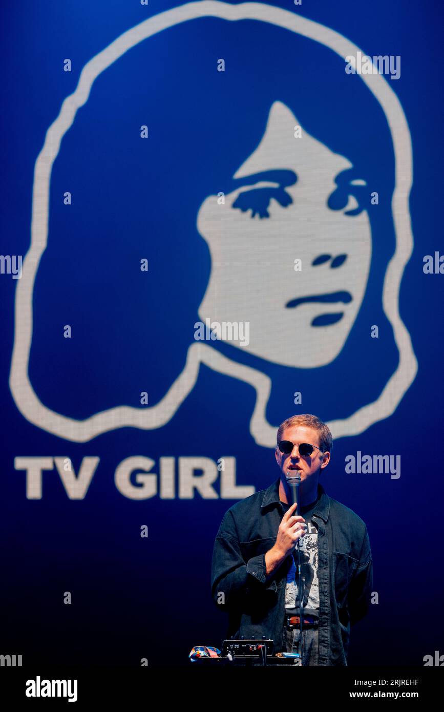 Hungary 12 August 2023 TV Girl band live at Sziget Festival Budapest