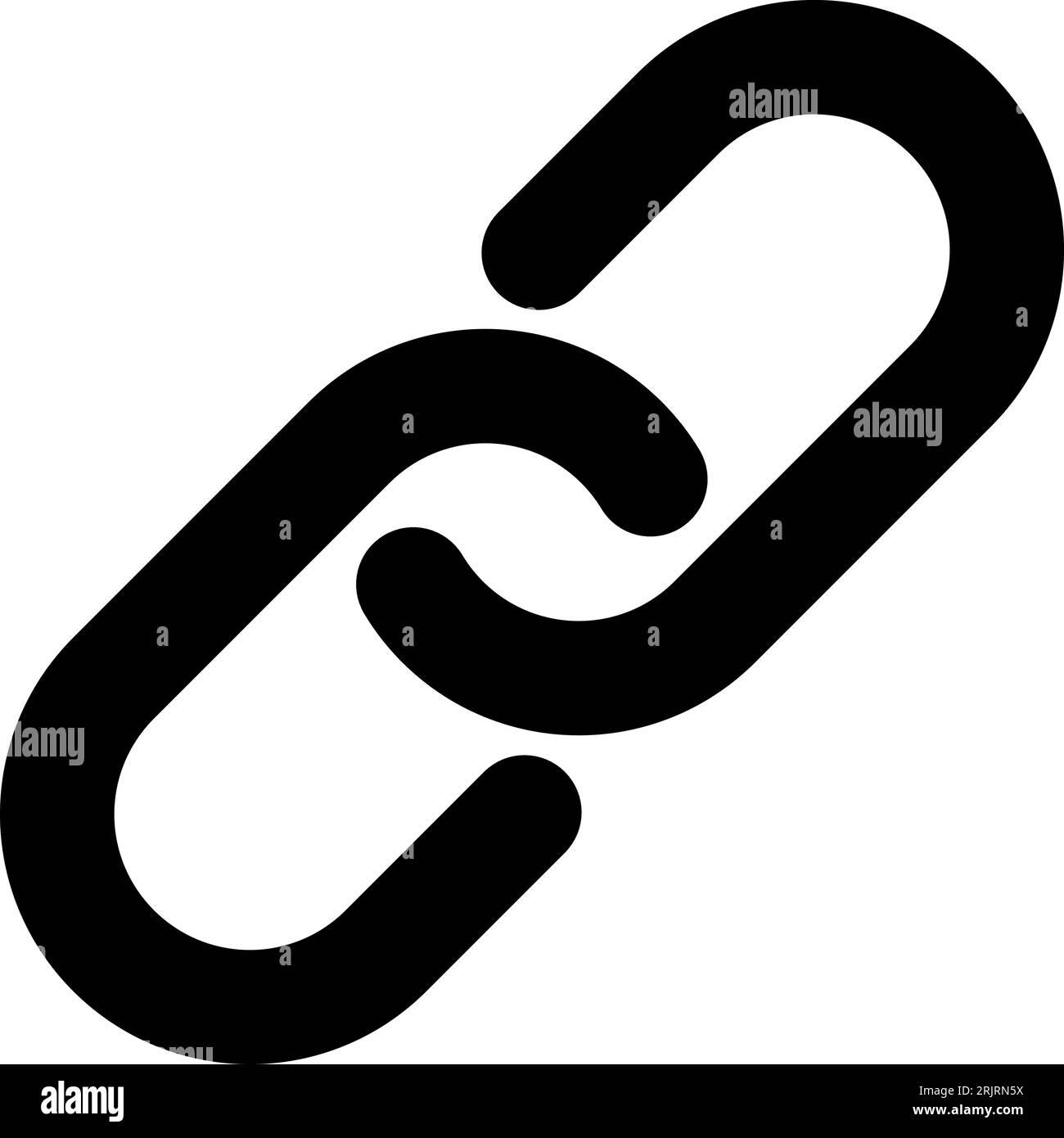 Linear link icon for web, computer and mobile app Stock Vector