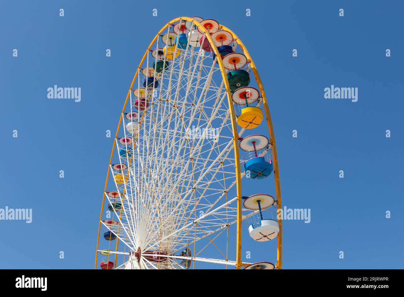 The Ferris Wheel at Le Barcares in the South of France. Stock Photo