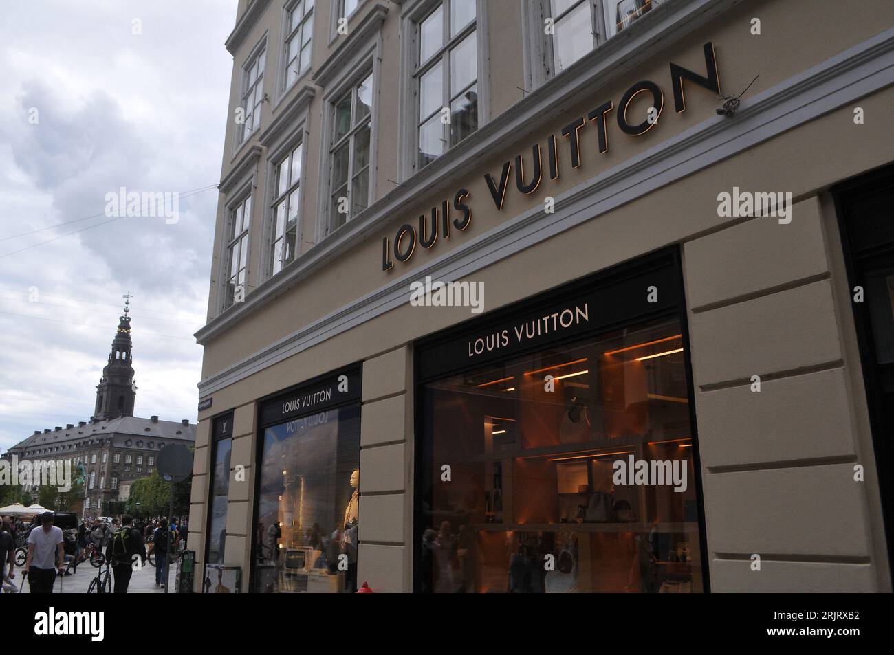 Copenhagen/Denmark/22 November 2022/Shopprs at Louis Vuittons storeon  stroeget in danish capital Copenhagen. (Photo. Francis Joseph Dean/Dean  Pictures Stock Photo - Alamy