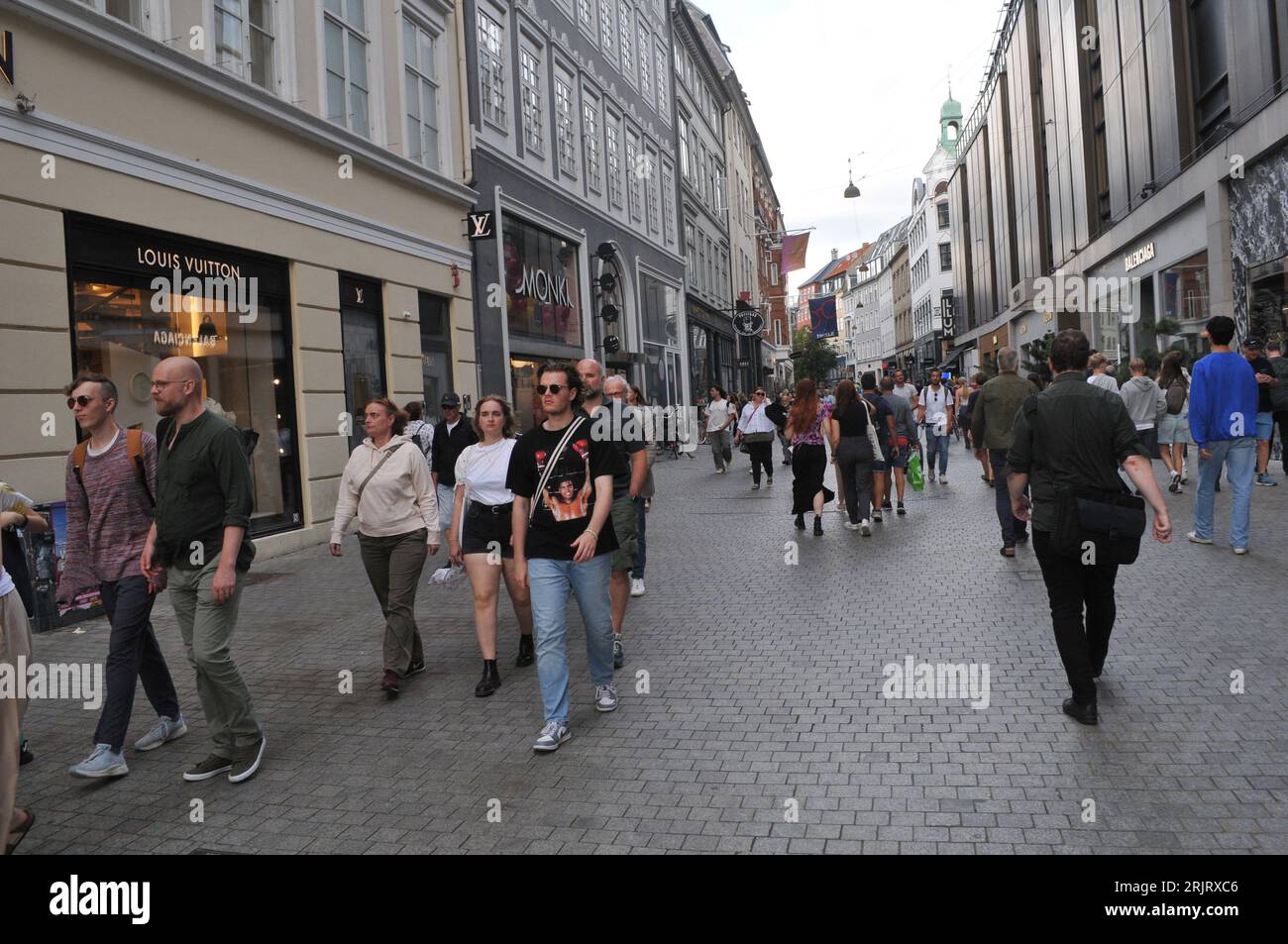23 August 2023/ Louis Vuittons store on stroeget in danish capital ...