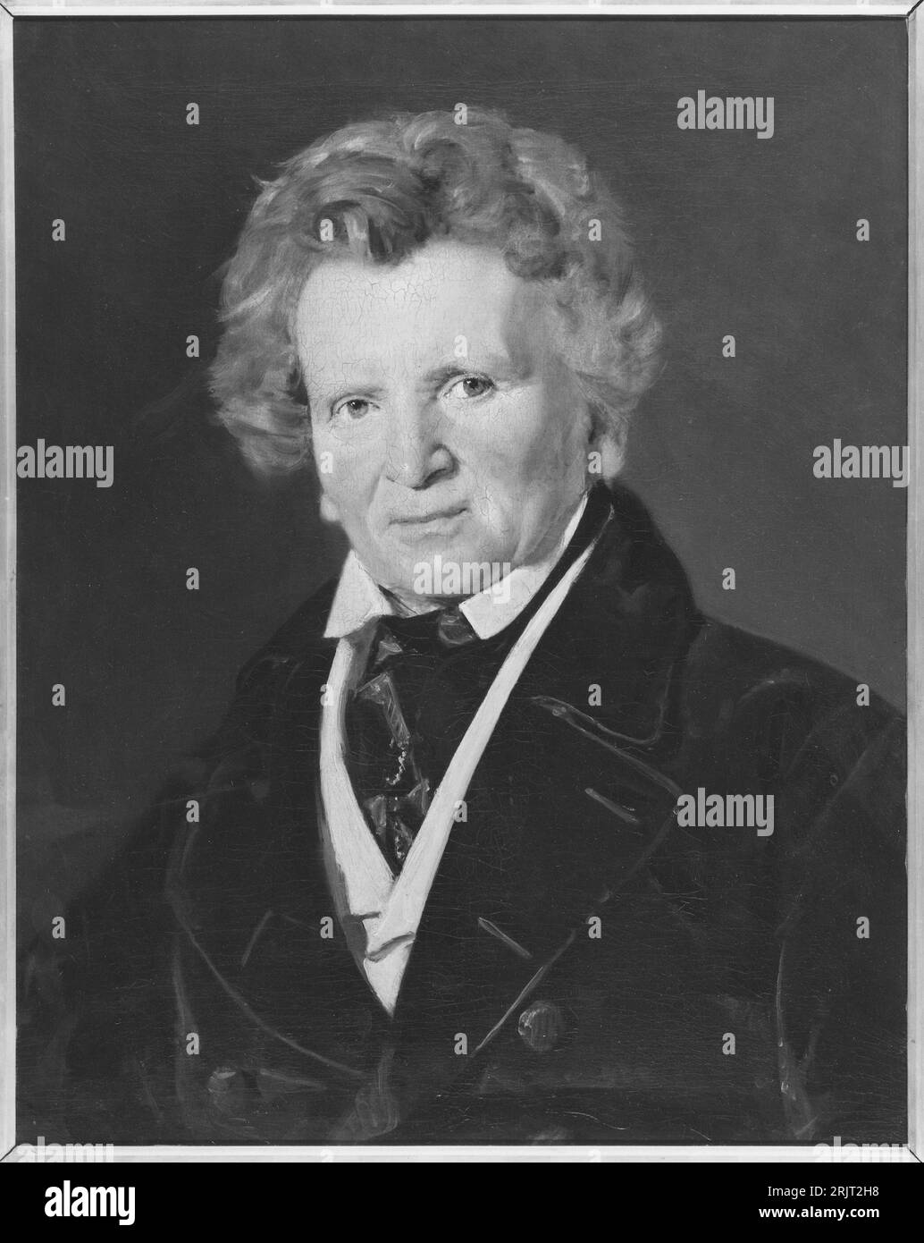 Christian A. Bang 1842 by Christian Albrecht Jensen Stock Photo