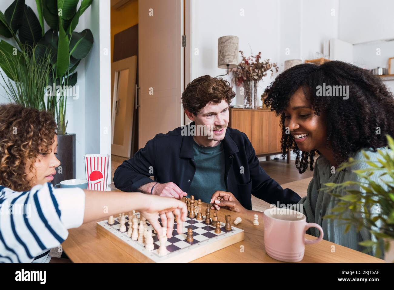 Playing Chess. Man Thinking about His Next Chess Move Stock Image - Image  of strategy, game: 213752197