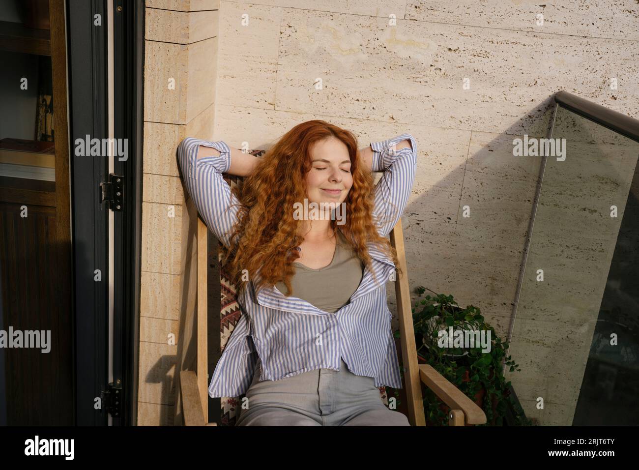 Resting In Chair Resting asia woman hi-res stock photography and images - Alamy