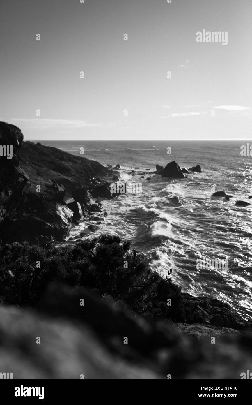 Beautiful oregon coast Black and White Stock Photos & Images - Alamy