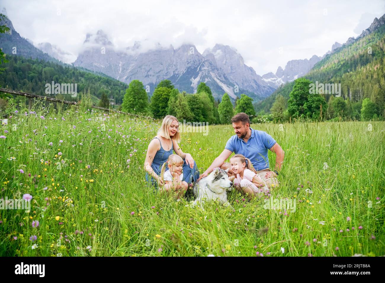 Family four on vacation in hi-res stock photography and images - Alamy
