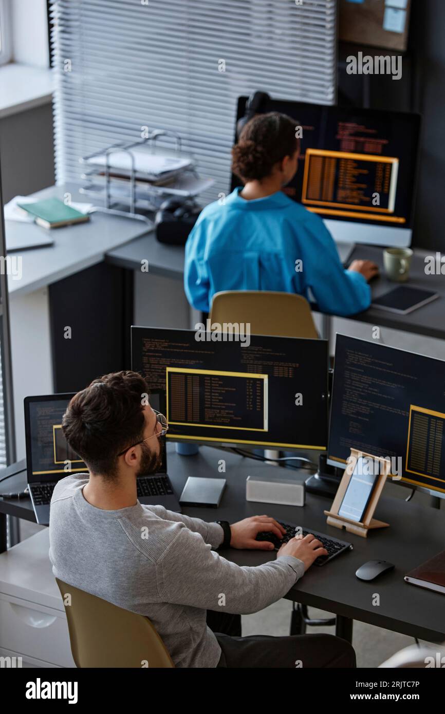 Programmers coding hi-res stock photography and images - Alamy