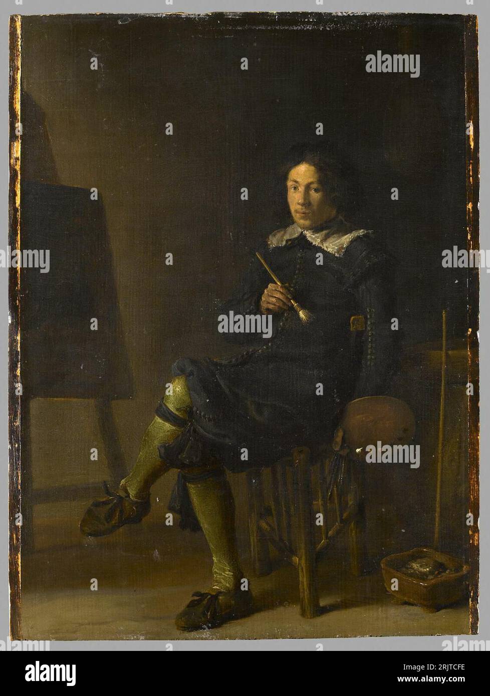 Self portrait easel hi-res stock photography and images - Alamy