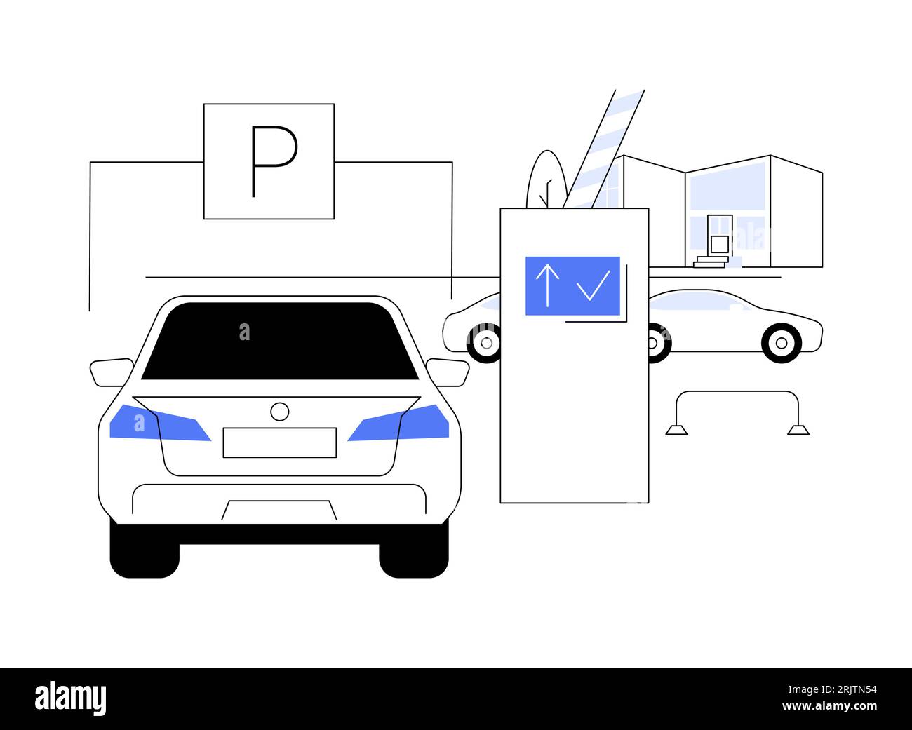 Modern parking ticket machine Stock Vector Images - Alamy