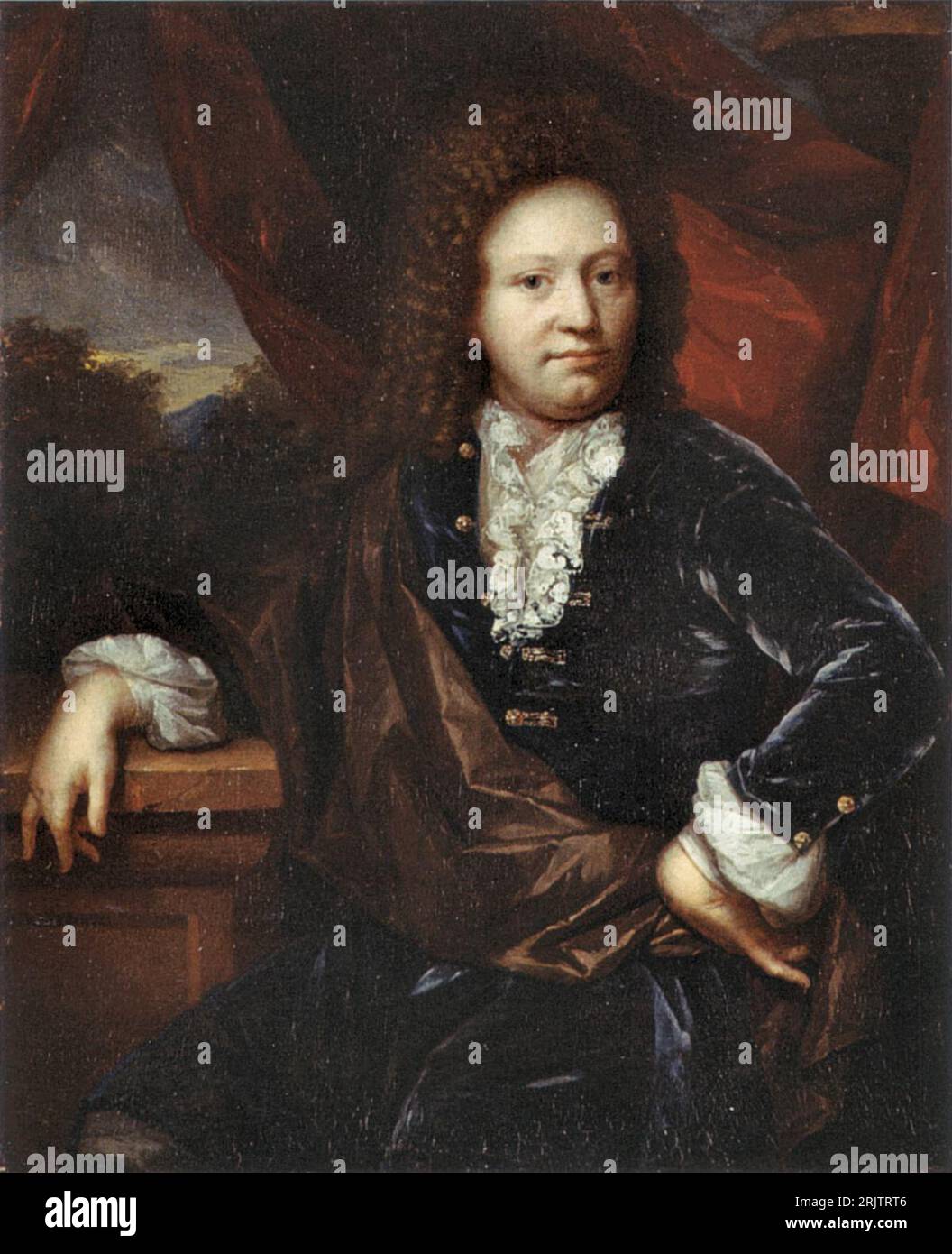 Portrait of Johann Adolf von Plettenberg (ca. 1656-1697), Herr zu Lenhausen 1696 by Arnold Boonen Stock Photo