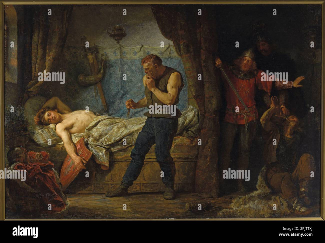 Rogono The Assassination of Przemysł II in Rogoźno. 1881 by Wojciech Gerson ...