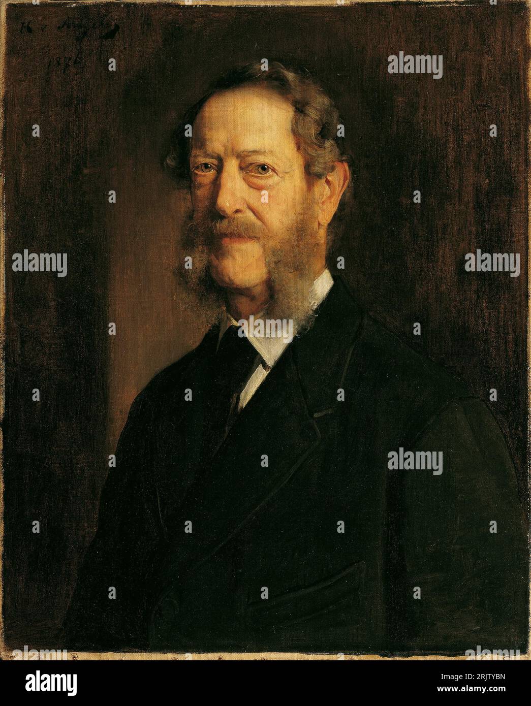 Der Dichter Anastasius Grün (alias Anton Alexander Graf von Auersperg) 1876 by Heinrich von Angeli Stock Photo