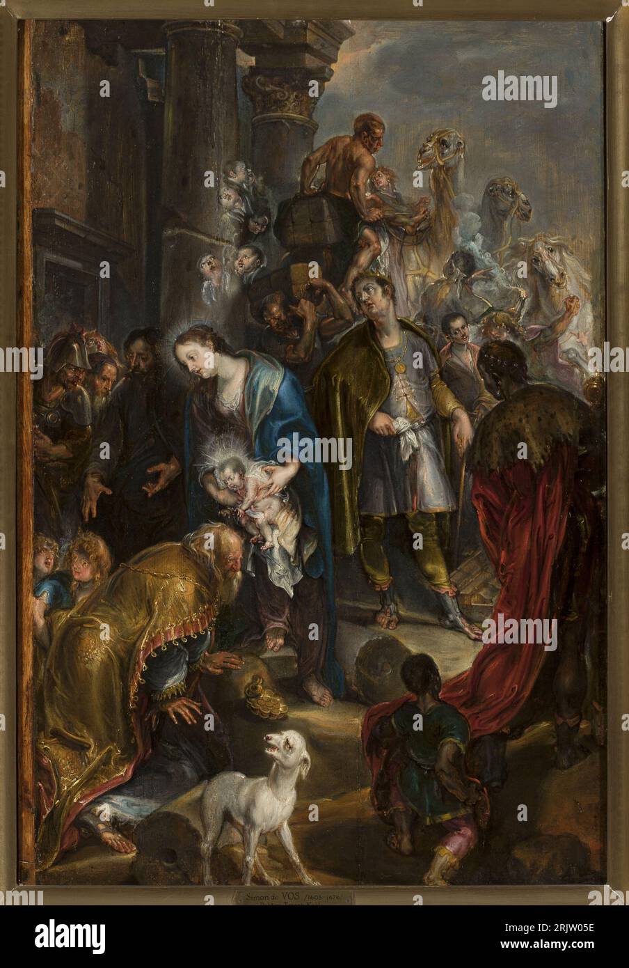 The Adoration of the Magi from 1600 until 1650 by Simon de Vos Stock ...