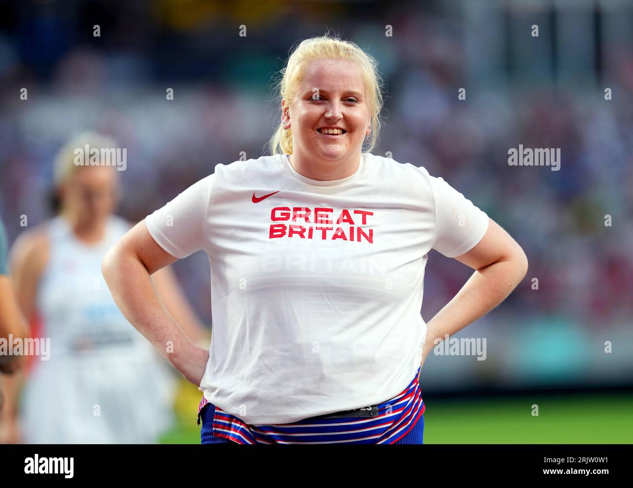 Great Britain's Charlotte Payne during the Women's Hammer Throw
