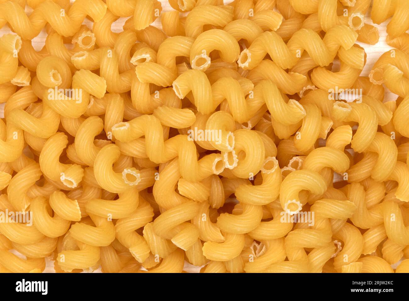 Close up of an Italian Pasta - Spirali Pasta Stock Photo