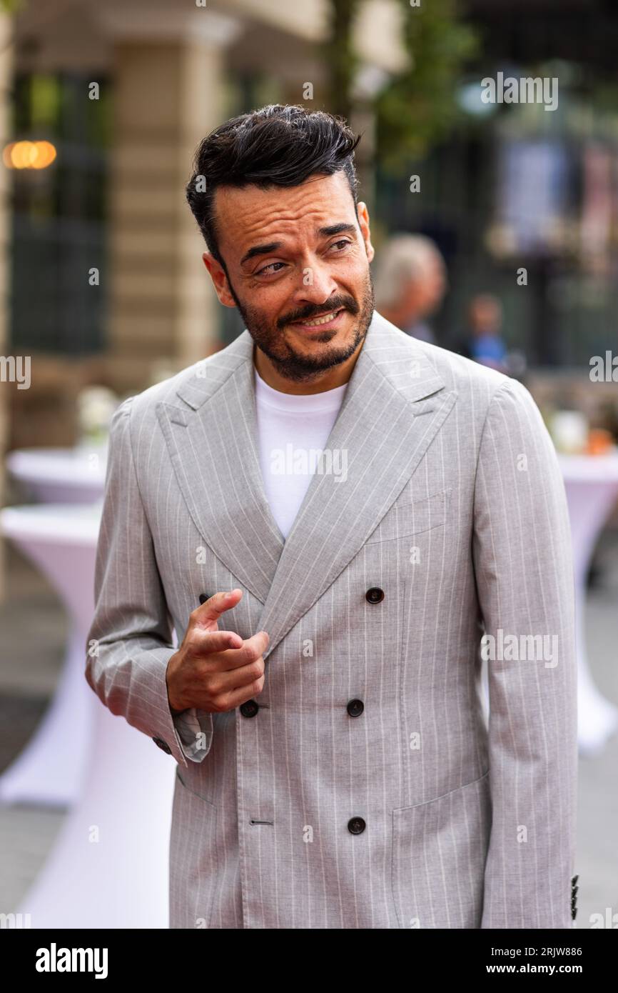 Philipp Rust Rust, Germany. 23rd Aug, 2023. Giovanni Zarrella stands on the red ...
