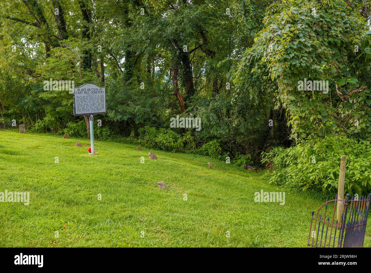 Bristol, Virginia, USA August 9, 2023 Historic Cemetery where the